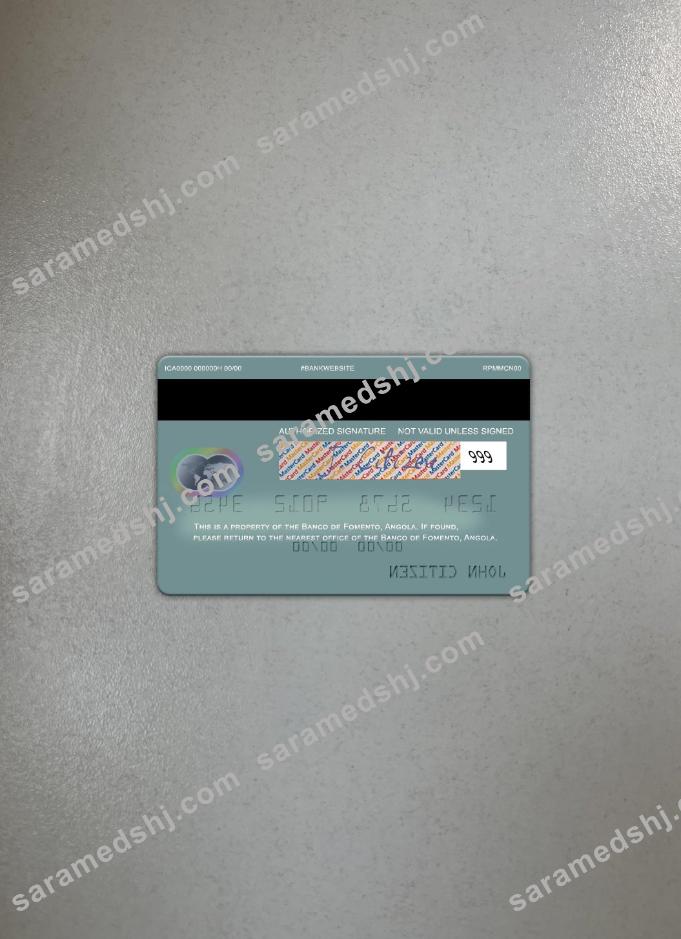 Angola Banco de Fomento mastercard photolook back